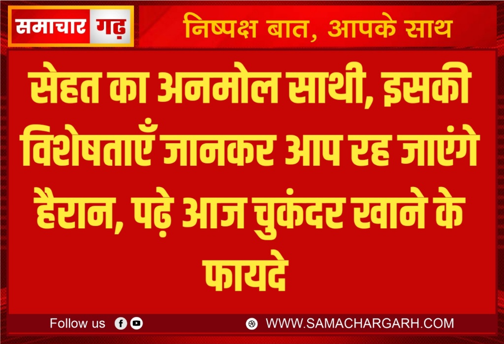 सेहत का अनमोल साथी, इसकी विशेषताएँ जानकर आप रह जाएंगे हैरान, पढ़े आज चुकंदर खाने के फायदे