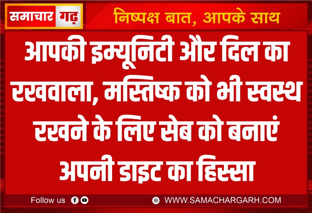 आपकी इम्यूनिटी और दिल का रखवाला, मस्तिष्क को भी स्वस्थ रखने के लिए सेब को बनाएं डाइट का हिस्सा