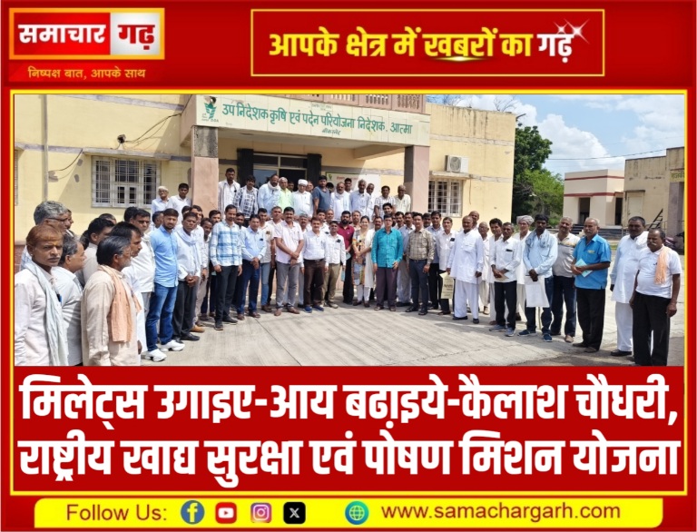 मिलेट्स उगाइए-आय बढा़इये-कैलाश चौधरी, राष्ट्रीय खाद्य सुरक्षा एवं पोषण मिशन योजना