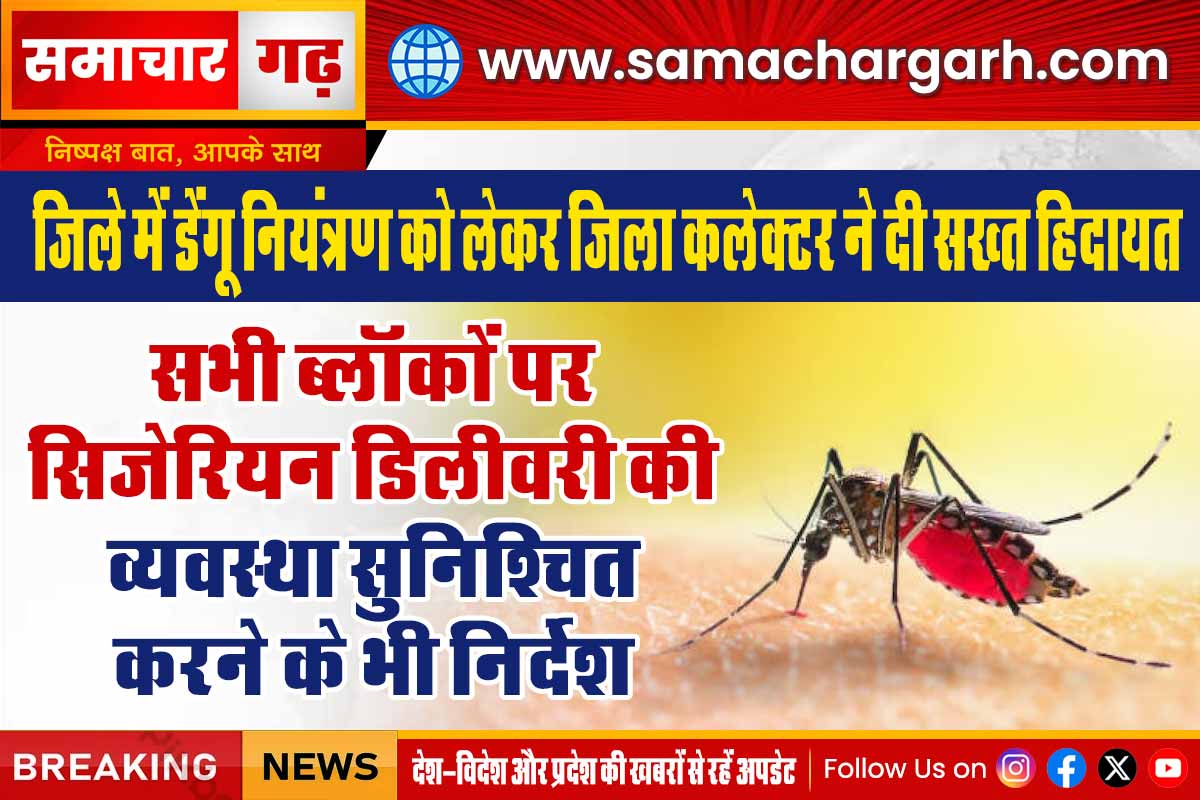 सभी ब्लॉकों पर सिजेरियन डिलीवरी की व्यवस्था सुनिश्चित करने के भी निर्देश