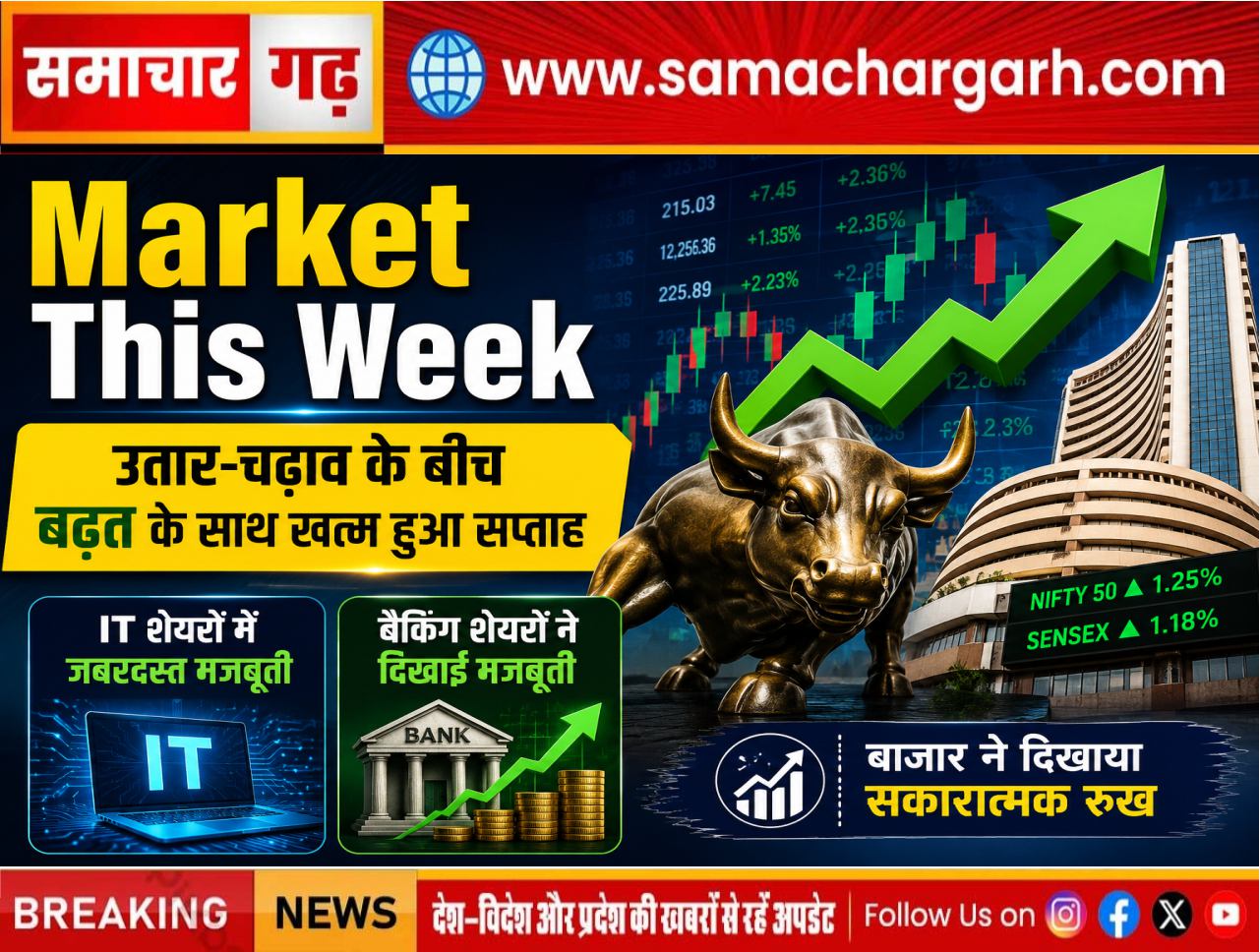Market This Week: उतार-चढ़ाव के बीच बढ़त के साथ खत्म हुआ सप्ताह, IT और बैंकिंग शेयरों ने दिखाई मजबूती