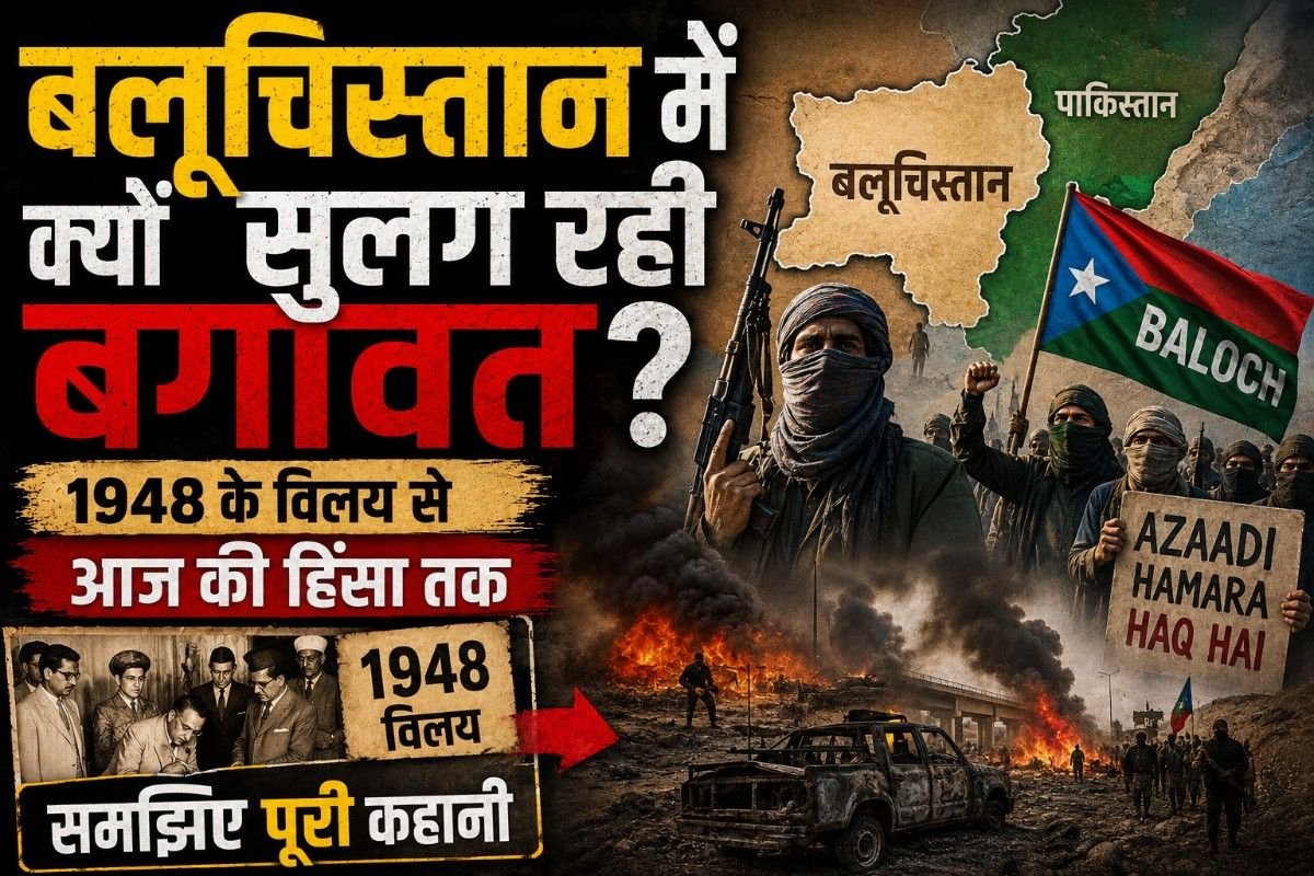 बलूचिस्तान में क्यों सुलग रही बगावत? 1948 के विलय से आज की हिंसा तक समझिए पूरी कहानी