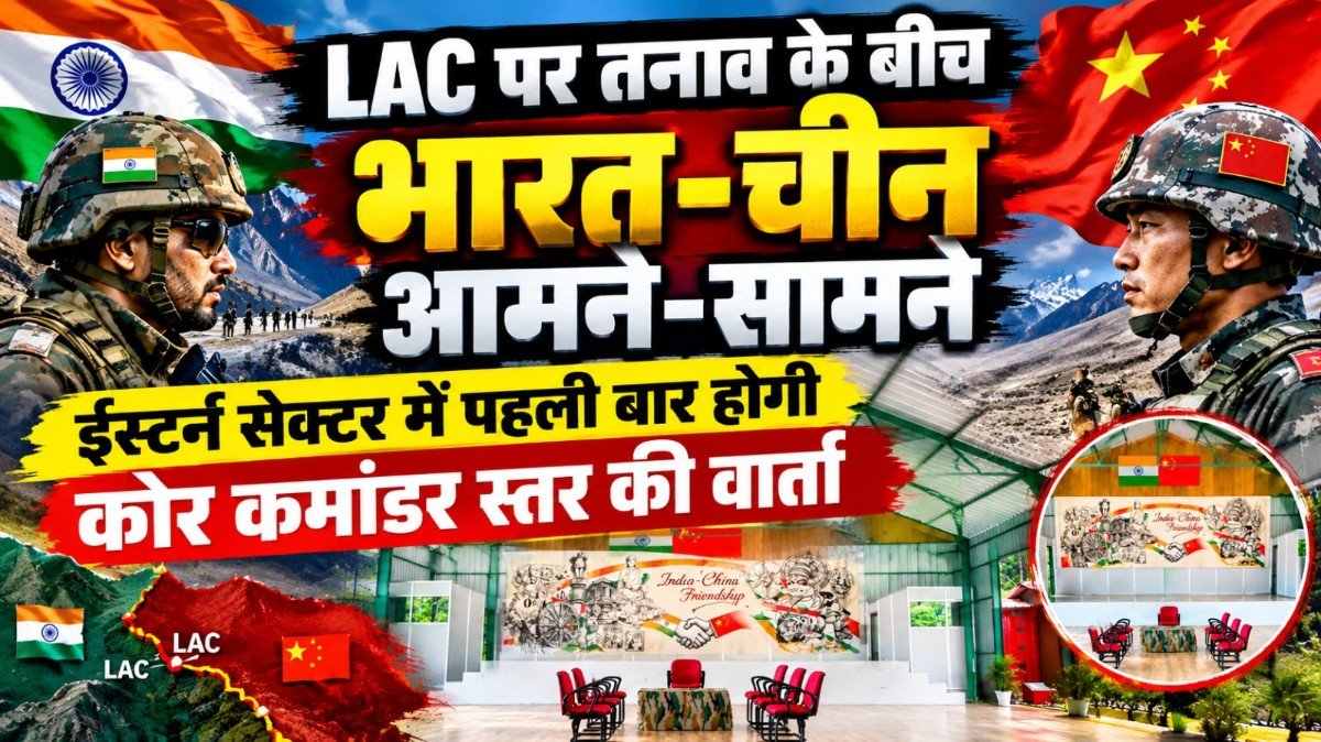 LAC पर तनाव के बीच भारत-चीन आमने-सामने, ईस्टर्न सेक्टर में पहली बार होगी कोर कमांडर स्तर की वार्ता