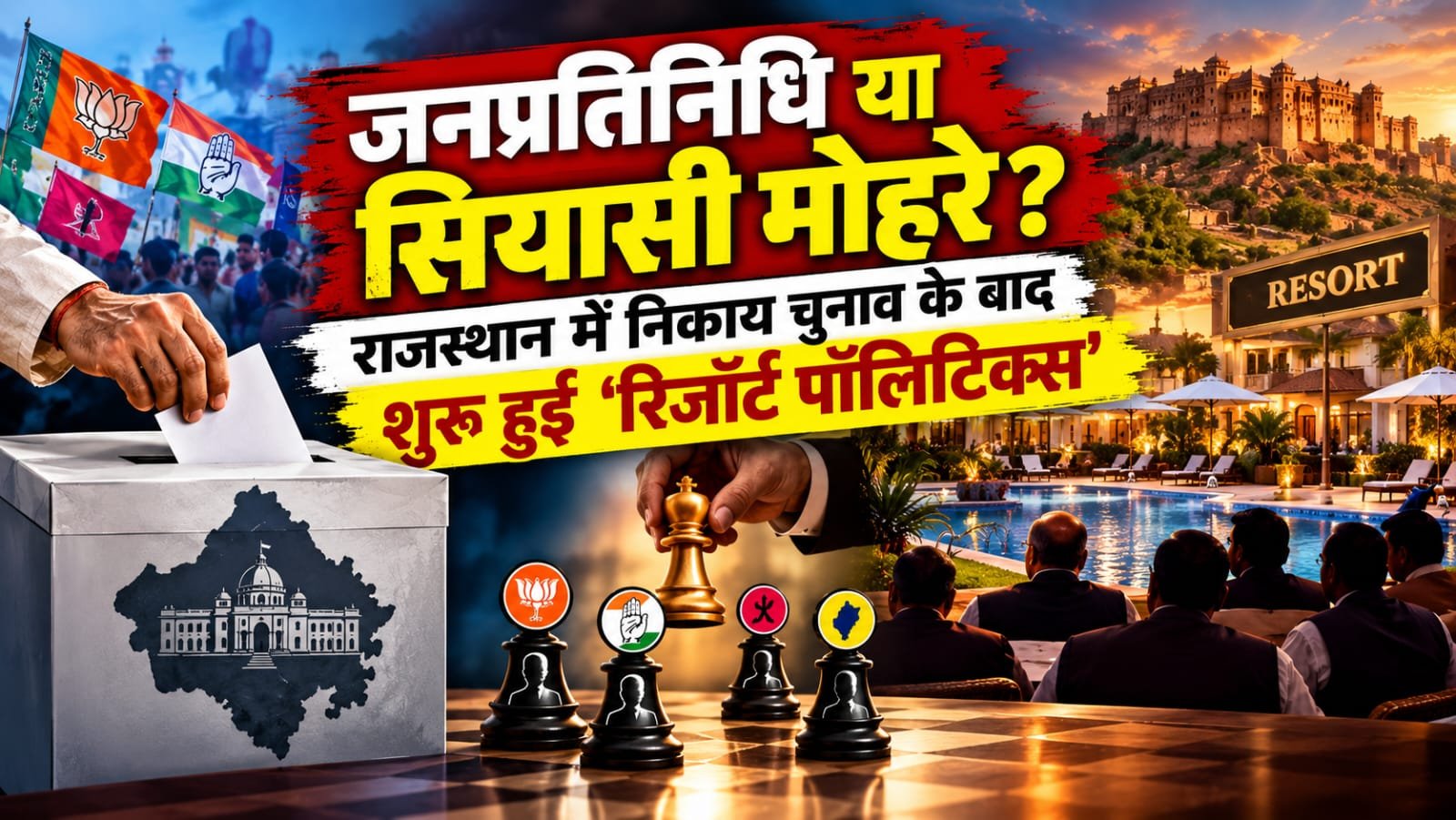 जनप्रतिनिधि या सियासी मोहरे? राजस्थान में निकाय चुनाव के बाद शुरू हुई ‘रिजॉर्ट पॉलिटिक्स’