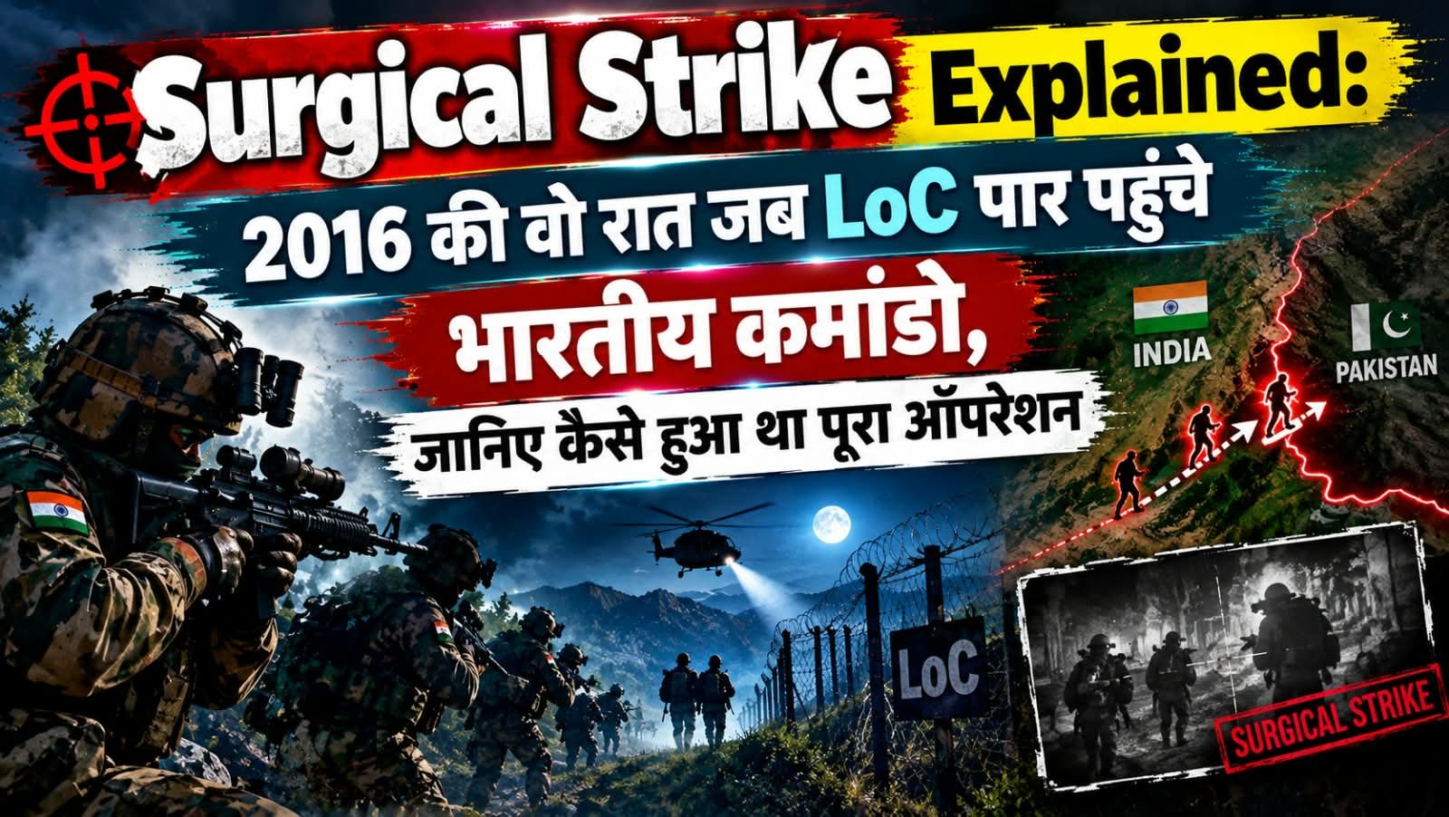 Surgical Strike Explained: 2016 की वो रात जब LoC पार पहुंचे भारतीय कमांडो, जानिए कैसे हुआ था पूरा ऑपरेशन