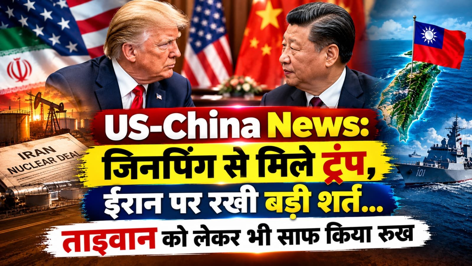 US-China News: जिनपिंग से मिले ट्रंप, ईरान पर रखी बड़ी शर्त… ताइवान को लेकर भी साफ किया रुख