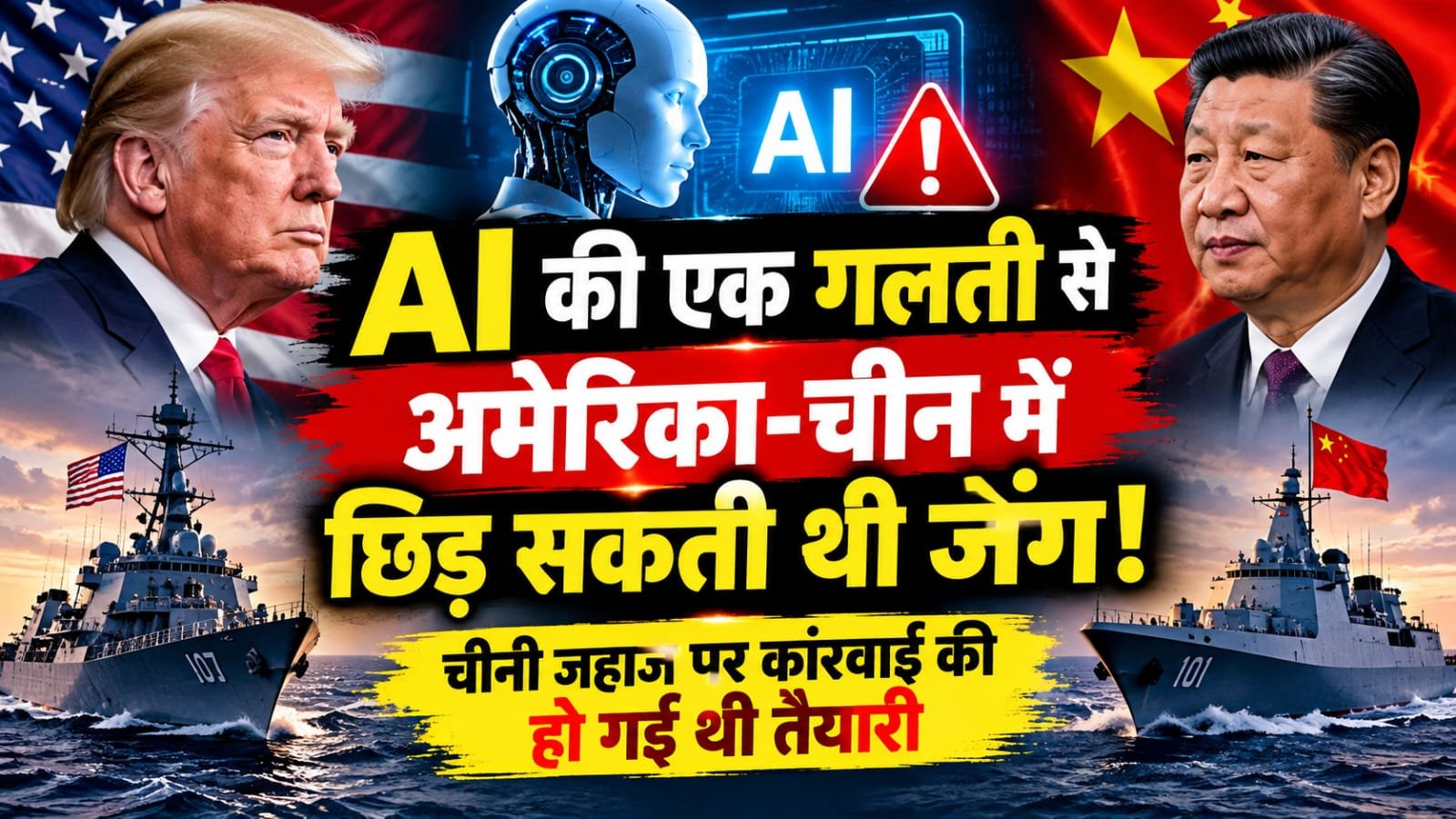 AI Intelligence Error: AI की एक गलती से अमेरिका-चीन में छिड़ सकती थी जंग! चीनी जहाज पर कार्रवाई की हो गई थी तैयारी