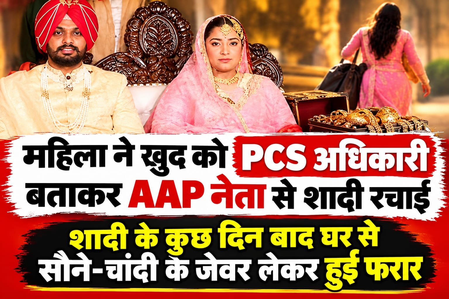 Punjab News: PCS अधिकारी बनकर AAP नेता से शादी, तलाकशुदा और एक बच्चे की मां निकली महिला; 6 पर FIR