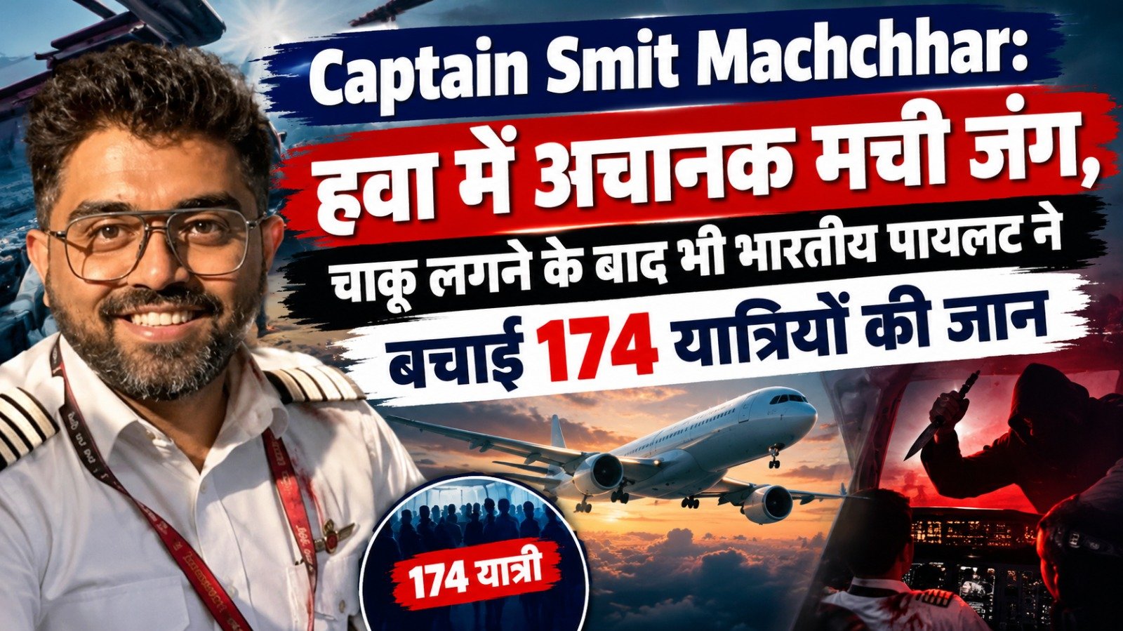 Captain Smit Machchhar: हवा में अचानक मची जंग, चाकू लगने के बाद भी भारतीय पायलट ने बचाई 174 यात्रियों की जान
