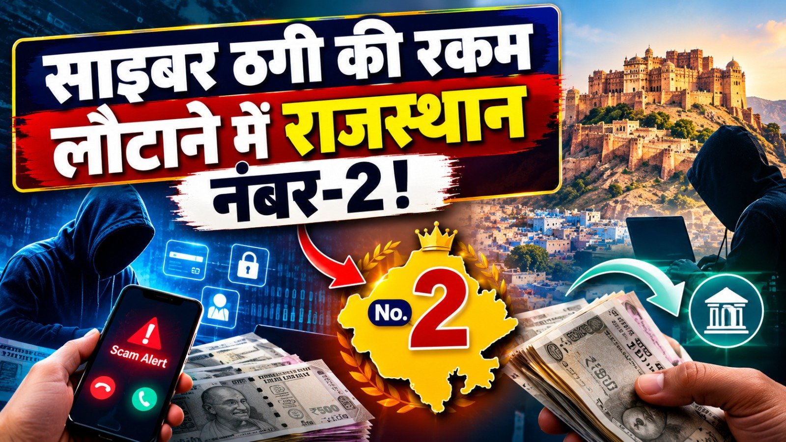 Rajasthan News: साइबर ठगी की रकम वापस दिलाने में राजस्थान देश में दूसरे नंबर पर, फिर भी करोड़ों की चपत