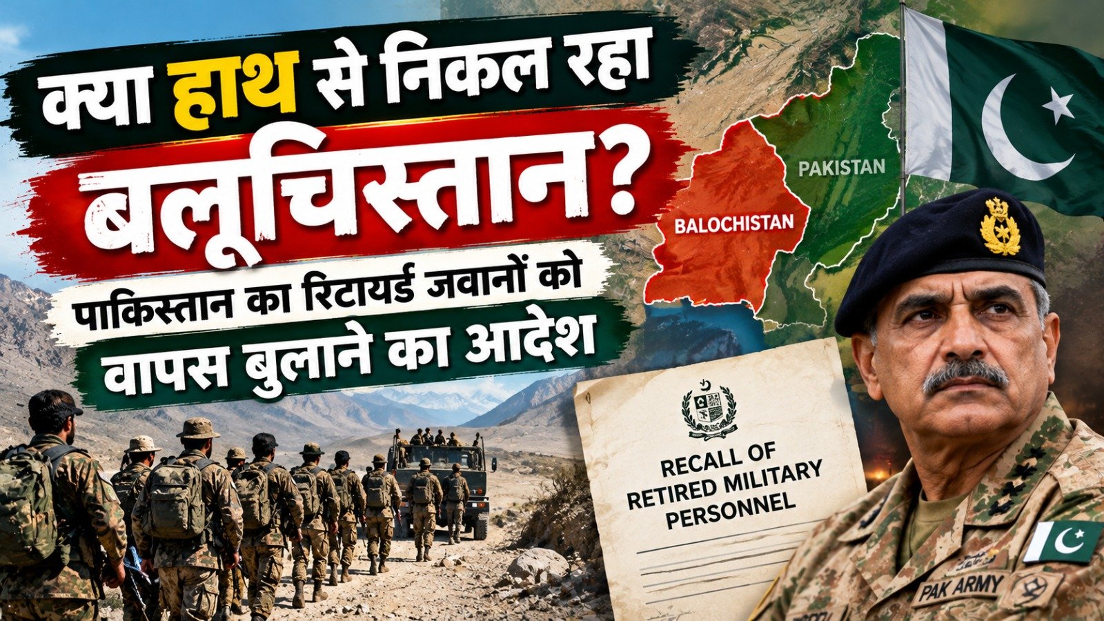 Pakistan Balochistan Crisis: क्या हाथ से निकल रहा बलूचिस्तान? रिटायर्ड जवानों को वापस बुलाने का आदेश