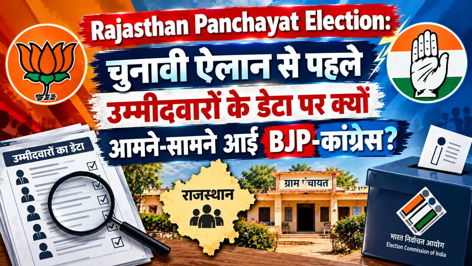 Rajasthan Panchayat Election: चुनावी ऐलान से पहले उम्मीदवारों के डेटा पर क्यों आमने-सामने आई BJP-कांग्रेस?