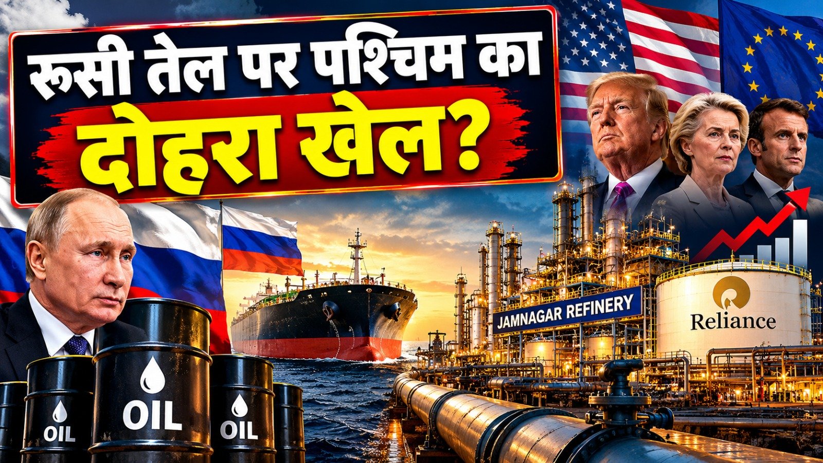 Russia Oil News: रूसी तेल से बने ईंधन का पश्चिमी देशों को निर्यात 43% बढ़ा, मुकेश अंबानी की जामनगर रिफाइनरी सबसे आगे